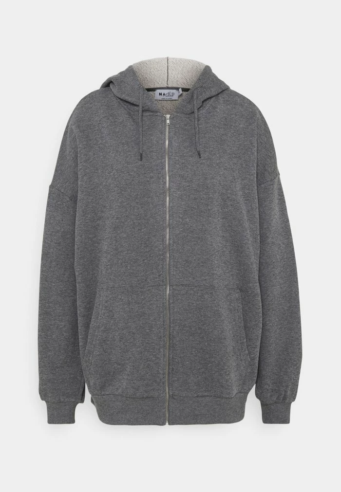 NA-KD X ZALANDO EXCLUSIVE ZIP HOODIE - Sweat à Capuche Zippé - Dark Grey 6 NA-KD X ZALANDO EXCLUSIVE ZIP HOODIE - Sweat à Capuche Zippé - Dark Grey – Image 6