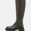 NA-KD RECYCLED CAP DETAILED BOOTS - Bottes à Plateau - Khaki Green -NA-KD Soldes Magasin 2c94b3feab61435cbc5a3b6ac990c2b7