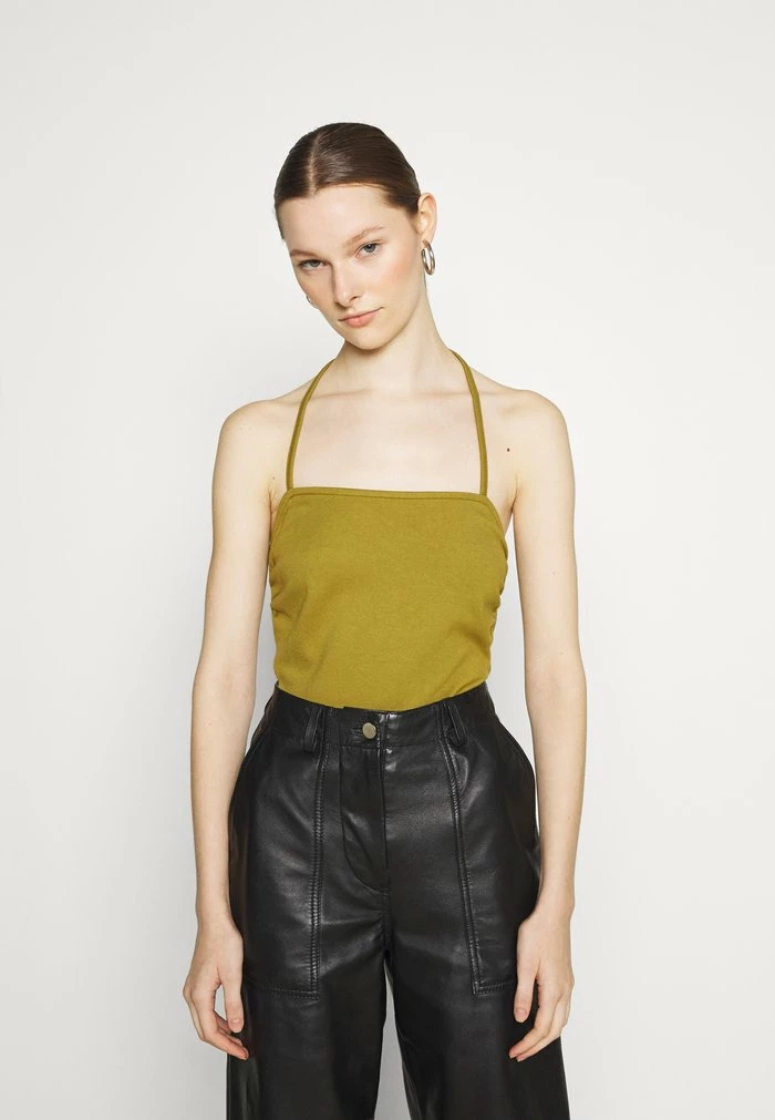 NA-KD THIN STRAP SINGLET - Débardeur - Green 1 NA-KD THIN STRAP SINGLET - Débardeur - Green