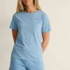 NA-KD T-shirt Basique - Dusty Blue -NA-KD Soldes Magasin 2e1ab2fee68341bd93a95b1f9d1df1bd