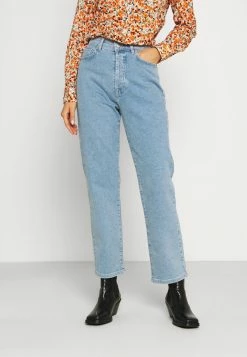 NA-KD HIGH WAIST - Jean Droit - Light Blue