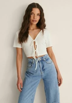 NA-KD T-shirt Imprimé - Offwhite