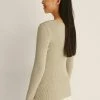 NA-KD Pullover - Beige -NA-KD Soldes Magasin 3215bf35181b49948fea714c03650e02