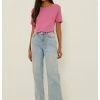 NA-KD T-shirt Basique - Pink -NA-KD Soldes Magasin 3359241aa50b48038afd6991be664d3c