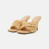 NA-KD TWISTED MULES - Mules à Talons - Nature Beige -NA-KD Soldes Magasin 33a091d40cf0470ca5109d3764d2766f