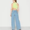 NA-KD WIDE LEG - Jean Boyfriend - Light Blue Wash -NA-KD Soldes Magasin 349bdc8e450e4c269b2cff631b139b9d
