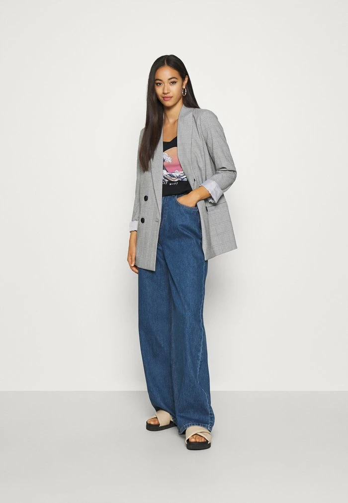 NA-KD WIDE LEG - Jean Droit - Mid Blue 2 NA-KD WIDE LEG - Jean Droit - Mid Blue – Image 2