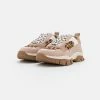NA-KD LEO MIX TRAINERS - Baskets Basses - Beige -NA-KD Soldes Magasin 3729cd27153f44148dbcf84a97eda165