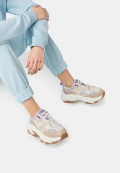 NA-KD BUBBLE SOLE TRAINERS - Baskets Basses - Offwhite/lilac