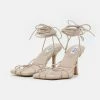 NA-KD PADDED STRAPPY - Sandales à Talons Hauts - Light Grey -NA-KD Soldes Magasin 38ad563ca52a4e118b48c97d70524723