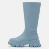 NA-KD PROFILE SOLE BOOTS - Bottes - Dusty Blue -NA-KD Soldes Magasin 398587f7d0cb4000b3853a02b5a6b1b3