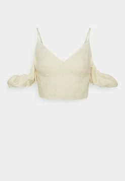 NA-KD DROPPED SHOULDER - Débardeur - Light Beige