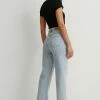 NA-KD MIT SEITENSCHLITZ UND HOHER TAILLE - Jean Droit - Light Blue -NA-KD Soldes Magasin 3b0eacba84ef4a66b12e62d04a1586f4