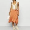 NA-KD OVERLAP SKIRT - Jupe Portefeuille - Orange -NA-KD Soldes Magasin 3b1da37ec93e4260866a563b04dd4eaf
