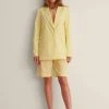 NA-KD LINEN BLEND BLAZER - Manteau Court - Dusty Yellow -NA-KD Soldes Magasin 3c5e828d795d44f79ad7f2e5419d7e8d