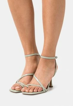 NA-KD HOURGLASS STRAPPY - Sandales à Talons Hauts - Sage Green
