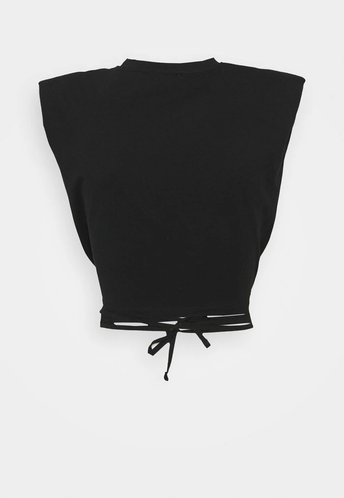 NA-KD SHOULDER PADDED DETAIL - T-shirt Imprimé - Black 2 NA-KD SHOULDER PADDED DETAIL - T-shirt Imprimé - Black – Image 2