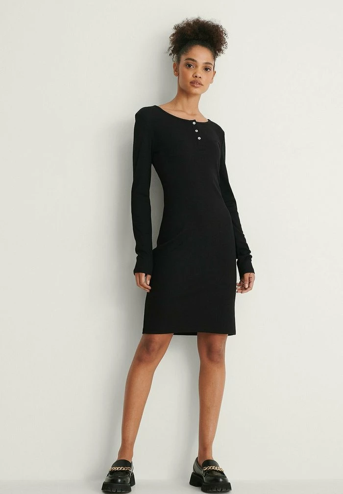 NA-KD Robe De Jour - Black 2 NA-KD Robe De Jour - Black – Image 2