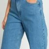 NA-KD PLEATED LONG - Jean Boyfriend - Light Blue Denim -NA-KD Soldes Magasin 3e8b3e07e148469191301b9726376271