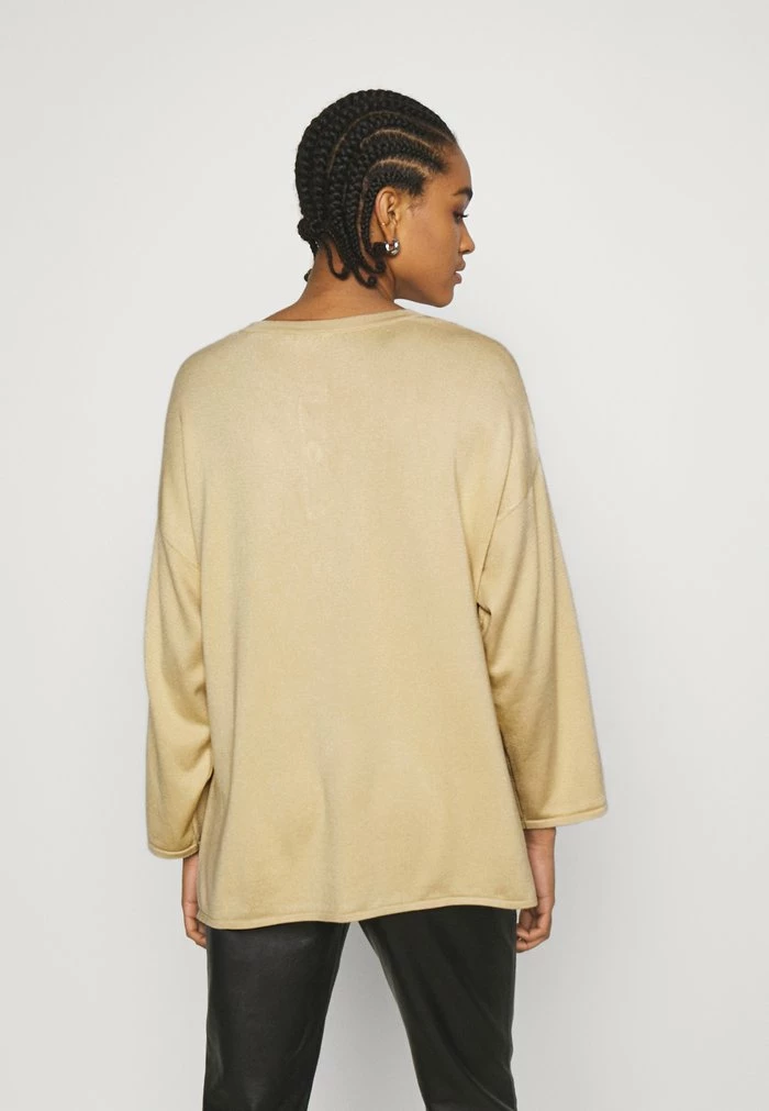 NA-KD X ZALANDO EXCLUSIVE - SIDE SLIT SWEATER - Pullover - Beige 3 NA-KD X ZALANDO EXCLUSIVE - SIDE SLIT SWEATER - Pullover - Beige – Image 3
