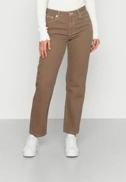 NA-KD MID RISE STRAIGHT TAPERED - Jean Droit - Brown
