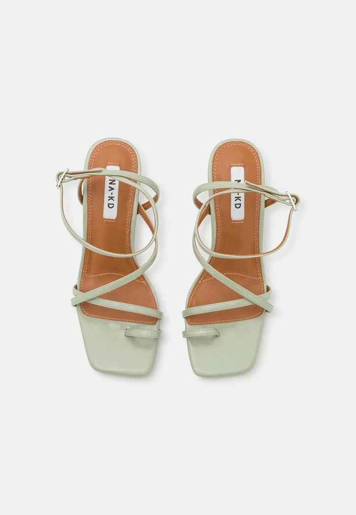NA-KD HOURGLASS STRAPPY - Sandales à Talons Hauts - Sage Green 6 NA-KD HOURGLASS STRAPPY - Sandales à Talons Hauts - Sage Green – Image 6