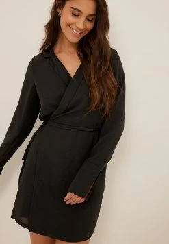 NA-KD Robe De Jour - Black