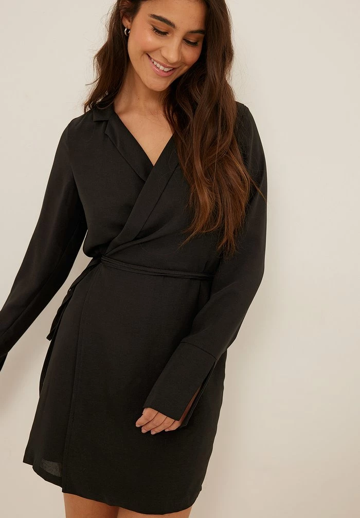 NA-KD Robe De Jour - Black 1 NA-KD Robe De Jour - Black