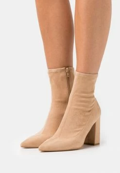 NA-KD BLOCK BOOTS - Bottines - Beige