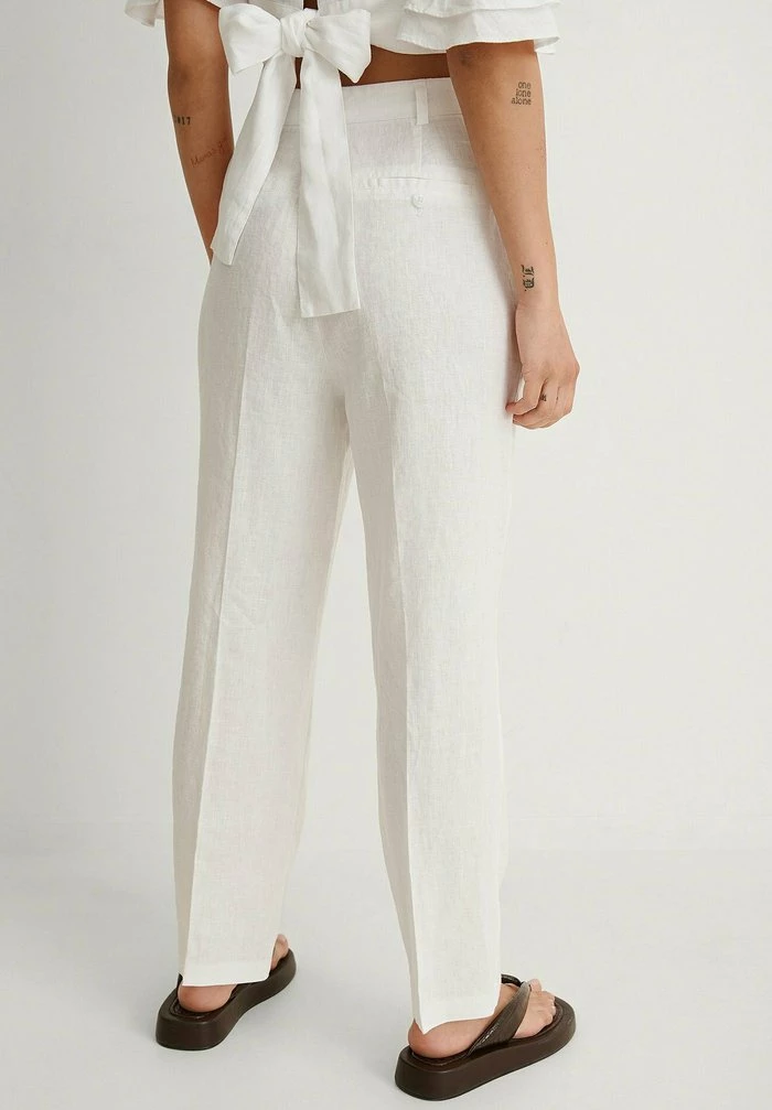 NA-KD Pantalon Classique - White 3 NA-KD Pantalon Classique - White – Image 3