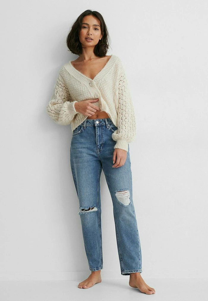 NA-KD ORGANISCH MOM IM USED-LOOK - Jean Boyfriend - Mid Blue 2 NA-KD ORGANISCH MOM IM USED-LOOK - Jean Boyfriend - Mid Blue – Image 2