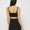 NA-KD X ZALANDO EXCLUSIVE - SOFT RIBBED CROPPED - Débardeur - Black -NA-KD Soldes Magasin 484cd01ebeb6449780644592b2fdaa44