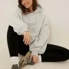 NA-KD OVERSIZE - Sweat à Capuche - Light Grey Melange -NA-KD Soldes Magasin 491e342fb0664f6999a5119850c63e90