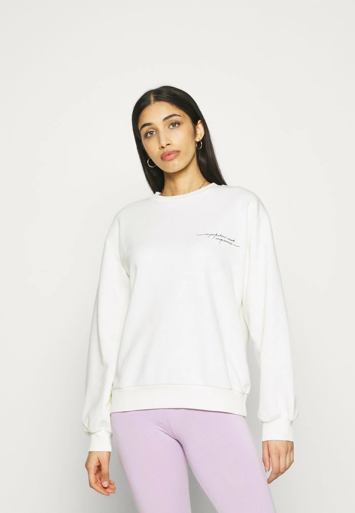 NA-KD QUOTE PRINTED - Sweatshirt - Beige 1 NA-KD QUOTE PRINTED - Sweatshirt - Beige