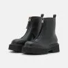 NA-KD ZIP DETAILED BOOTS - Bottines à Plateau - Black -NA-KD Soldes Magasin 4ae95f16fc3945e2922d18e5136ee0a5