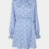 NA-KD PADDED SHOULDER MINI DRESS - Robe De Jour - Blue Comb -NA-KD Soldes Magasin 4d2383b6c3fb43a282972676fcab1347