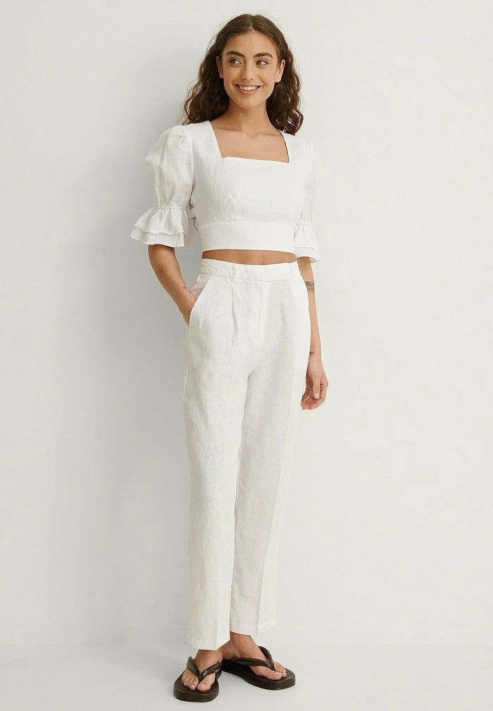 NA-KD Pantalon Classique - White 2 NA-KD Pantalon Classique - White – Image 2