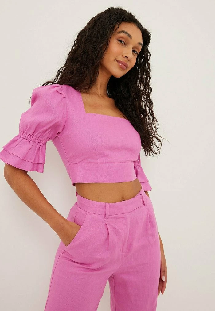 NA-KD Pantalon Classique - Pink 4 NA-KD Pantalon Classique - Pink – Image 4