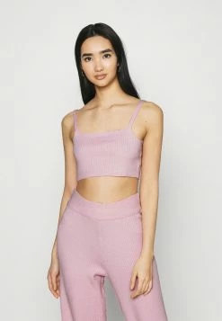 NA-KD X ZALANDO EXCLUSIVE - SOFT RIBBED CROPPED - Débardeur - Lilac