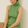 NA-KD MIT HOHEM AUSSCHNITT - Robe Longue - Green -NA-KD Soldes Magasin 4dd0872ea6f14eccaa9686bdaa456922