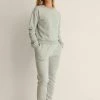 NA-KD Sweatshirt - Light Grey Melange -NA-KD Soldes Magasin 4de84cb894454492bfd846ec603748c8