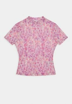 NA-KD SHORT SLEEVE - T-shirt Imprimé - Lilac
