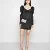 NA-KD PUFFY SLEEVE DETAIL DRESS - Robe De Soirée - Black -NA-KD Soldes Magasin 4fdf9b941ba5484ba4d64f9fda5ce3a9