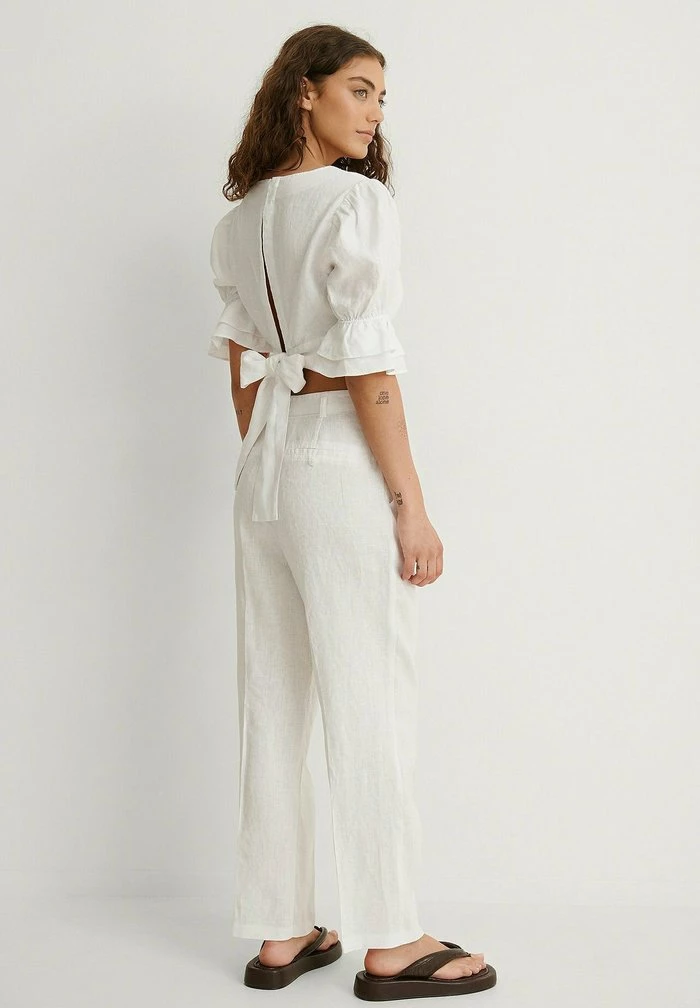 NA-KD Pantalon Classique - White 4 NA-KD Pantalon Classique - White – Image 4