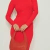 NA-KD Robe Longue - Red -NA-KD Soldes Magasin 50a61f7498754351b1a21cf2ecdf4632