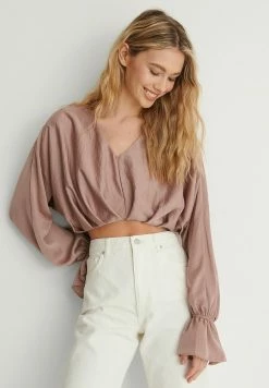 NA-KD Blouse - Dusty Pink