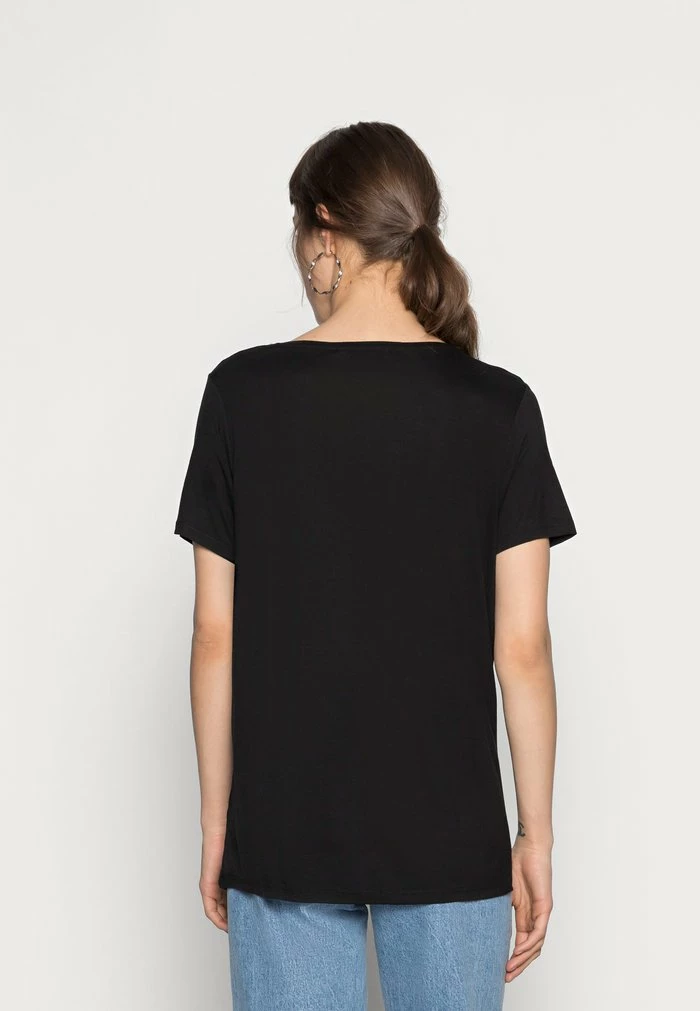 NA-KD 2 PACK V-NECK TEE - T-shirt Basique - Black/white 4 NA-KD 2 PACK V-NECK TEE - T-shirt Basique - Black/white – Image 4