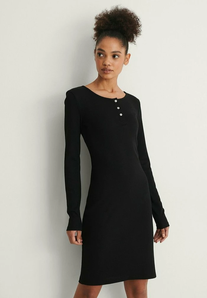 NA-KD Robe De Jour - Black 1 NA-KD Robe De Jour - Black