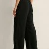 NA-KD MIT ELASTISCHEM BUND - Pantalon Classique - Black -NA-KD Soldes Magasin 53222601739a4b60917bc28e14bc1b0a