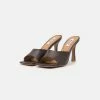 NA-KD ROUNDED STRAP MULES - Mules à Talons - Brown Glossy -NA-KD Soldes Magasin 5347b14e196b4f648511ee270f30efae